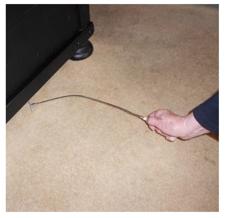 Master Magnetics Bendable Pickup Tool, 19” Long, 2lb Hold, Silver