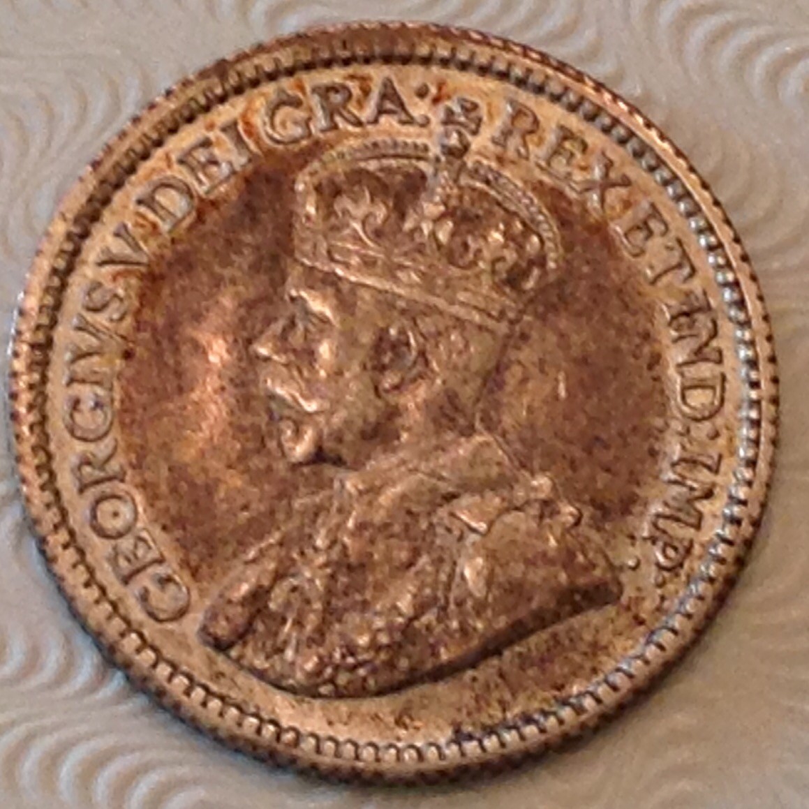 ~ 1912 Canada George V Five 5 Cents