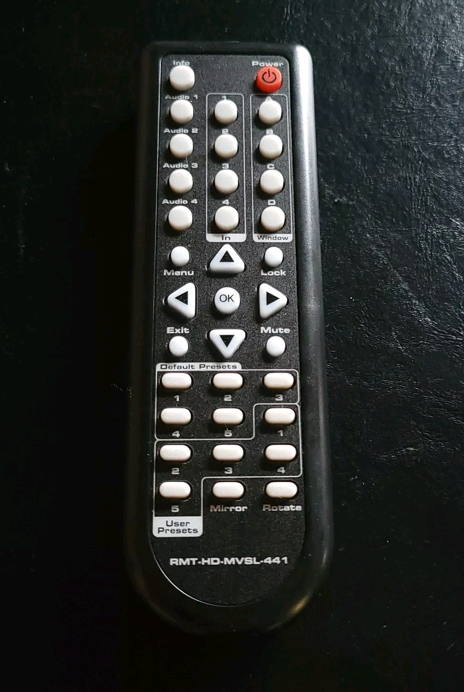 Gefen RMT-HD-MVSL-441 Switch Remote NO BATTERIES