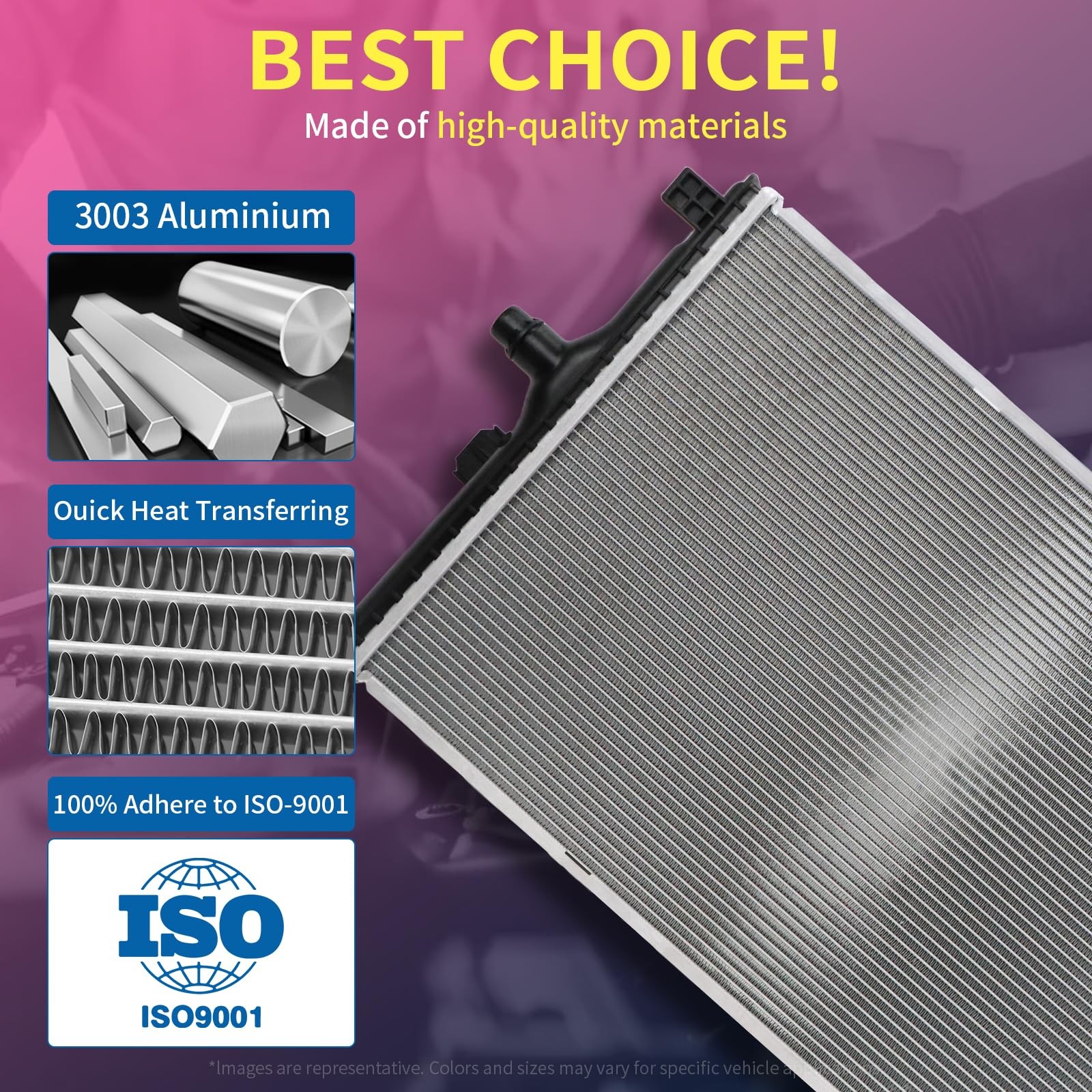 Radiator | Compatible with 09-02 Saab 9-5