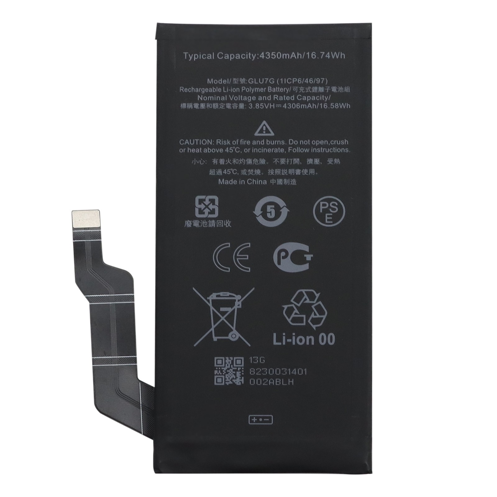 New GLU7G Battery Replacement for Google Pixel 6a GX7AS 4350mAh