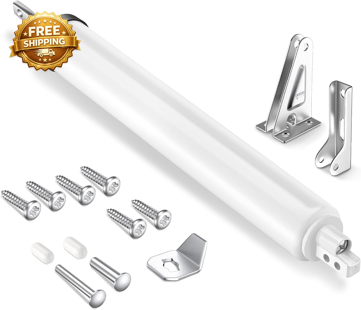 Storm Door Closer Pneumatic Screen Door Closer Adjustable Closing Speed Safety
