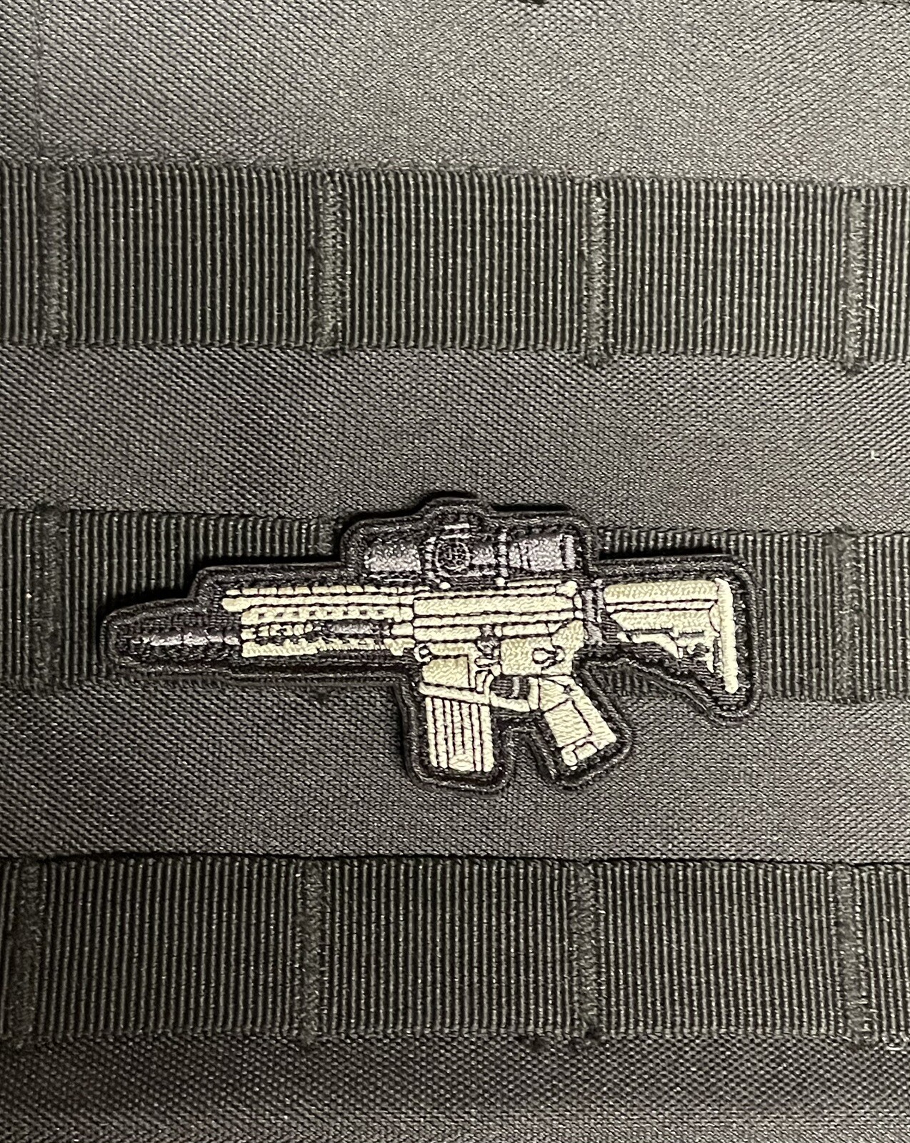 Sniper Rifle Patch 308 Gun Army Weapon COD Tactical Morale Hook Loop