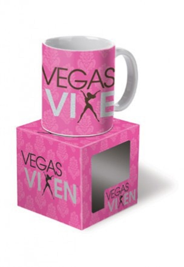 Vegas Vixen Pink Casino Coffee Mug Cup Souvenir Girls