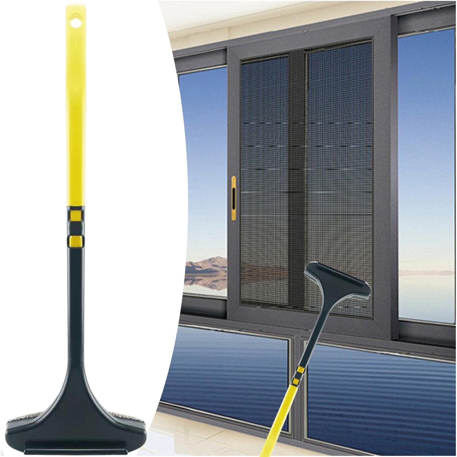 Multifunctional Glass Cleaner Screen Brush Double Sided Window Cleaning Tool