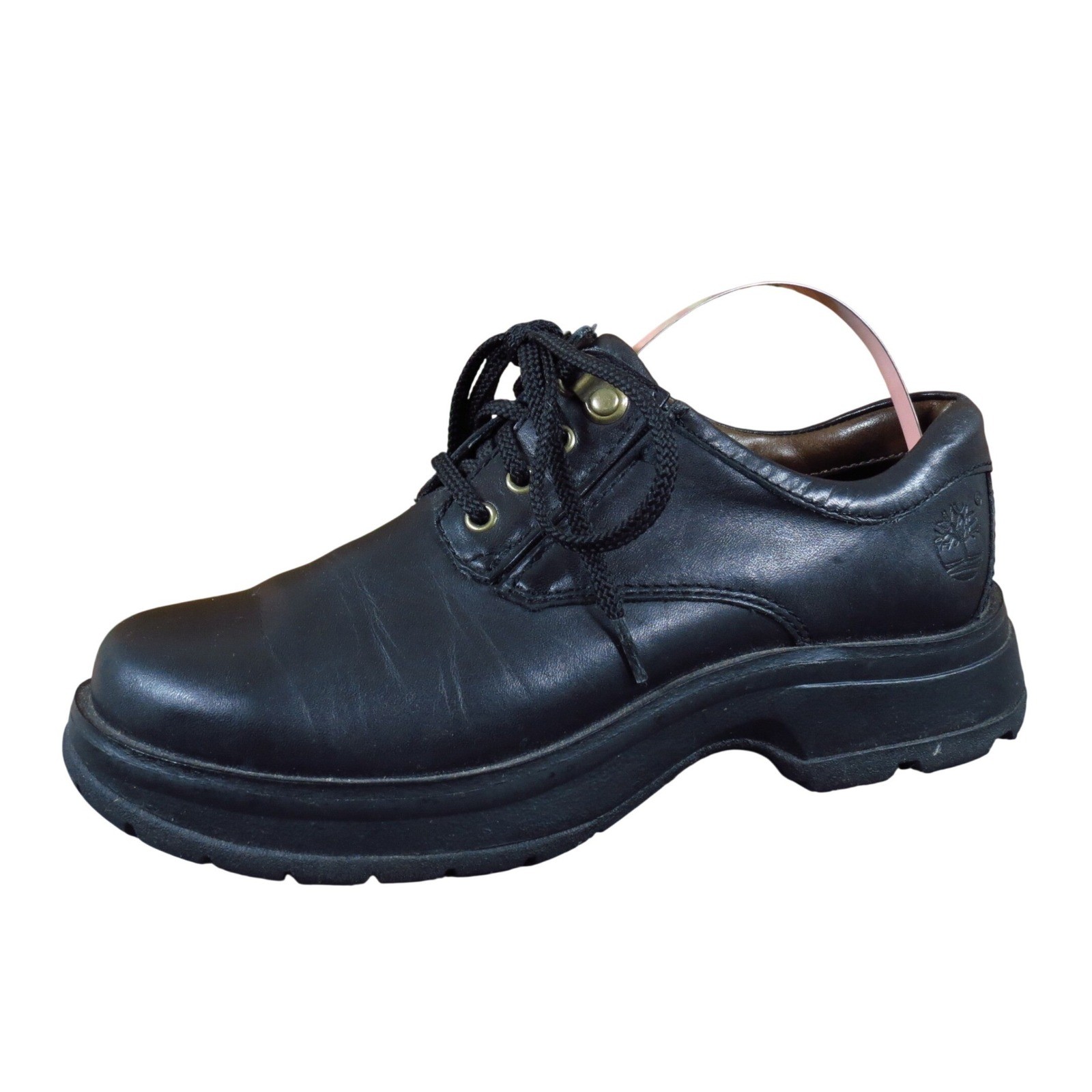 Timberland Oxford Womens Shoes Size 5.5 Casual Work Outdoor Black Leather Lug