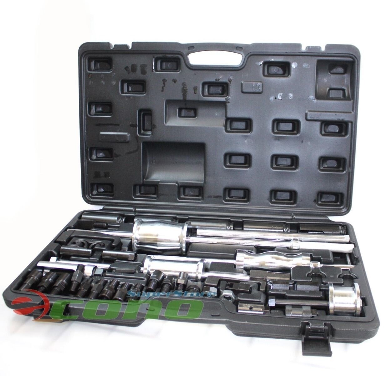 40Pcs Master Diesel Injector Extractor Common Rail Adaptor Puller & Slide Hammer