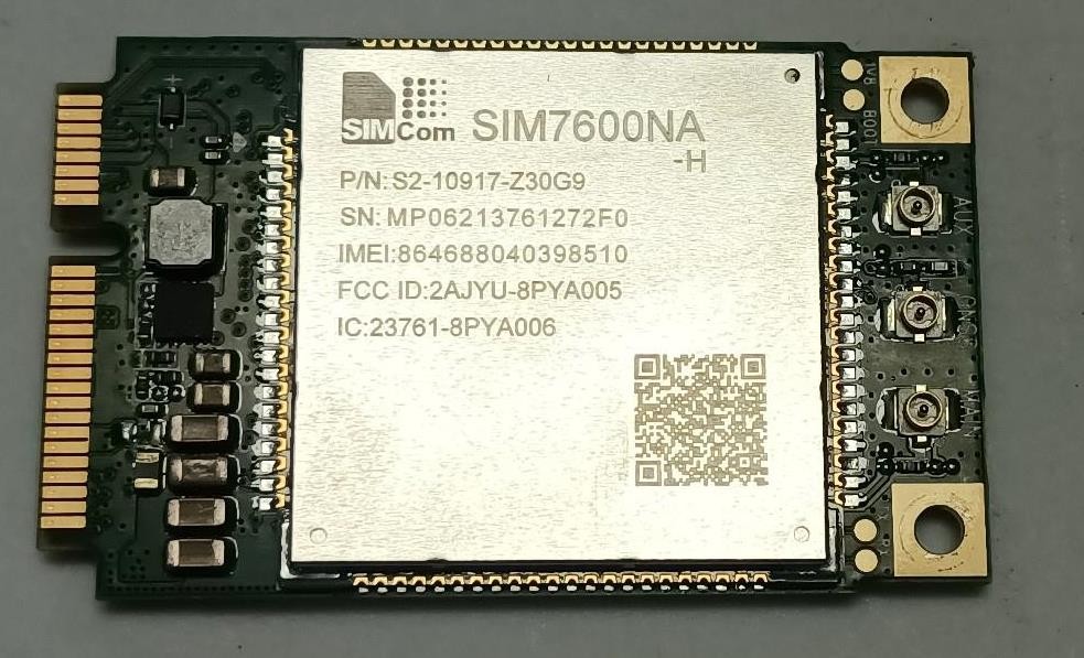 SimCom SIM7600NA-H PCIE CAT-4 Module 4G LTE-TDD LTE-FDD HSPA+ GSM GPRS Edge