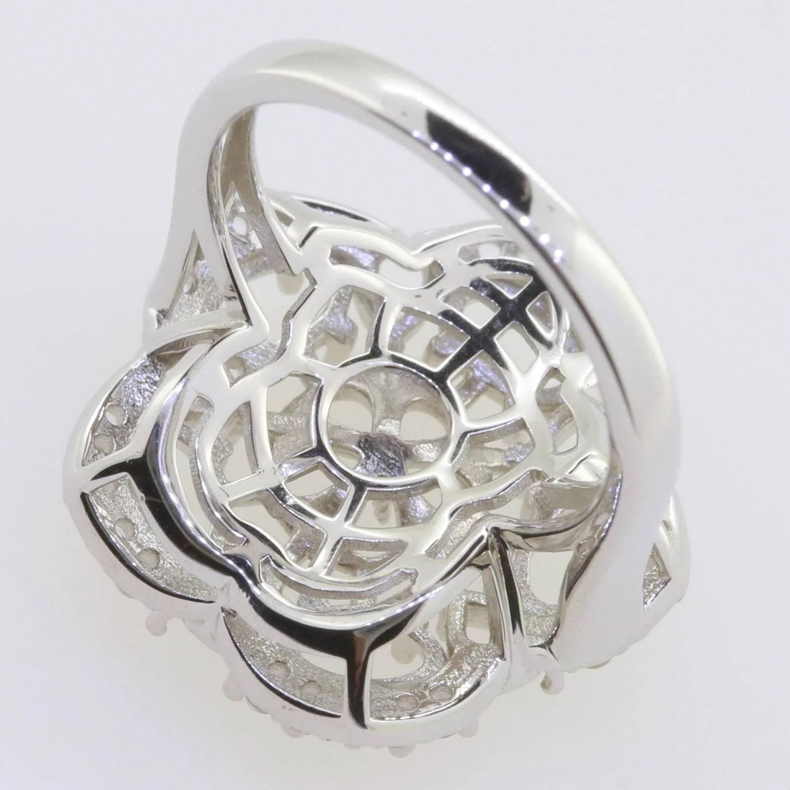 Semi Mount Ring Setting Round 12mm Ring 925 Sterling Silver Ring
