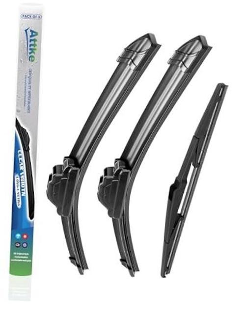Front and Rear Wiper Blade Set for Hyundai Santa Fe 2019-2023/Kia 26 +16″+12″