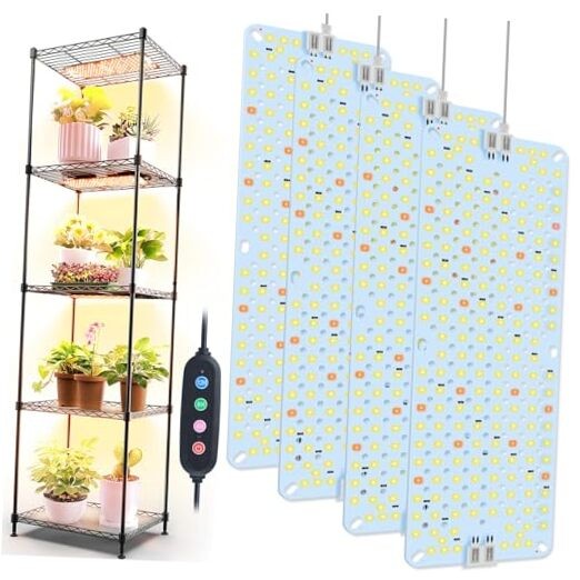4Pack Panel Grow Lights for Indoor Plants, Seed Panel Grow Light(4Pack)