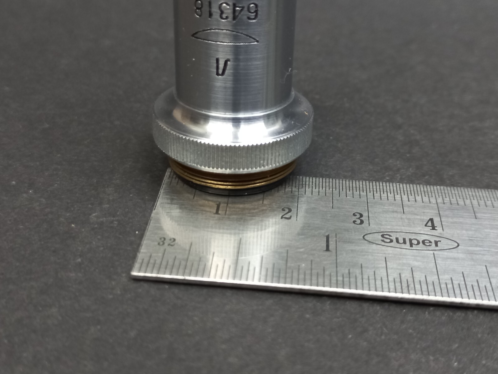 Soviet Vintage Microscope Lens LOMO 40/0,65, USSR Microscope Accessories