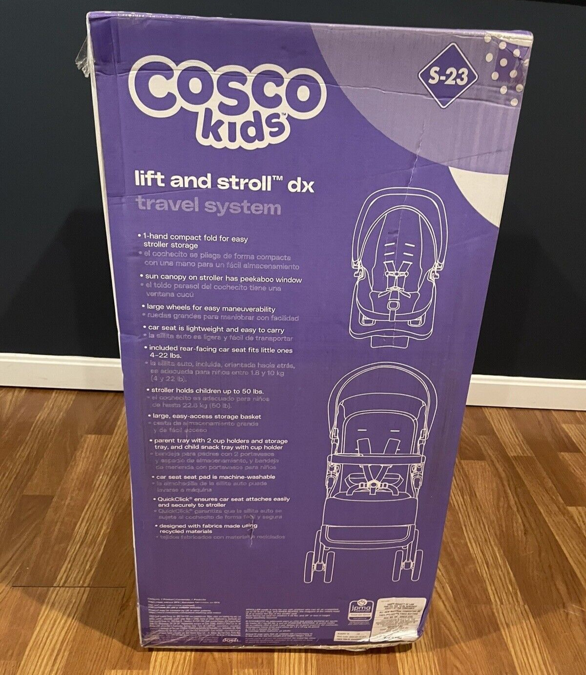 Cosco Kids Lift & Stroll DX Travel System, Chalk Blue BRAND NEW SEALED Pick Up