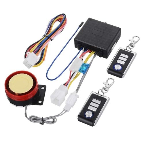 DC12V Motorcycle Anti-Theft Alarm Security System Remote Control Engine Start