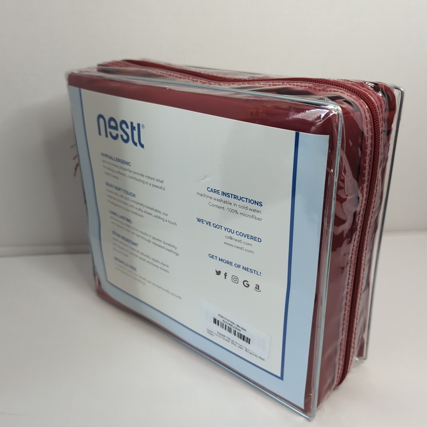 Nestl 4pc Queen Sheet Set Deep Pocket Luxury Soft Microfiber NEW
