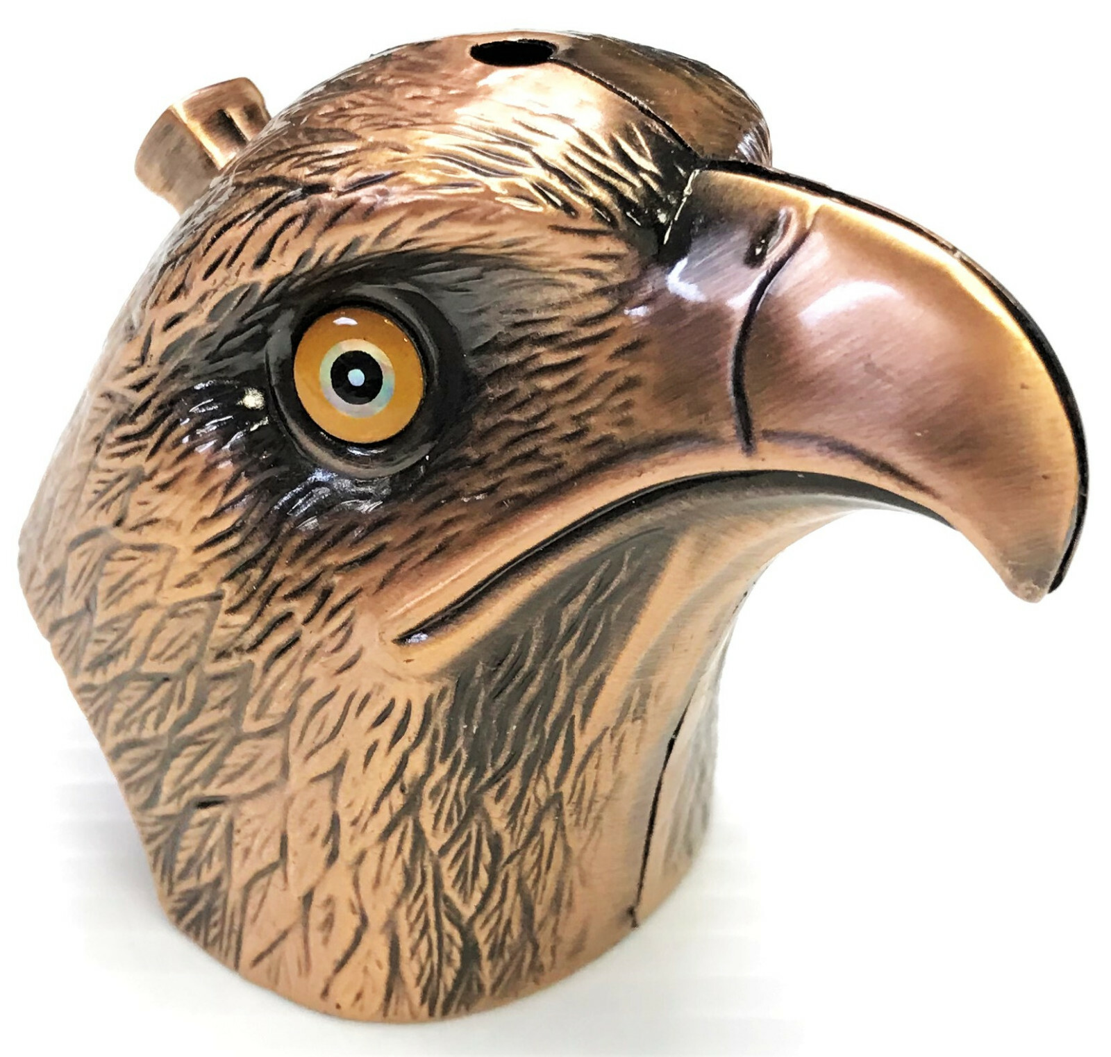 Eclipse Collectible Novelty Eagle Head Design Refillable Lighter Assorted Colors