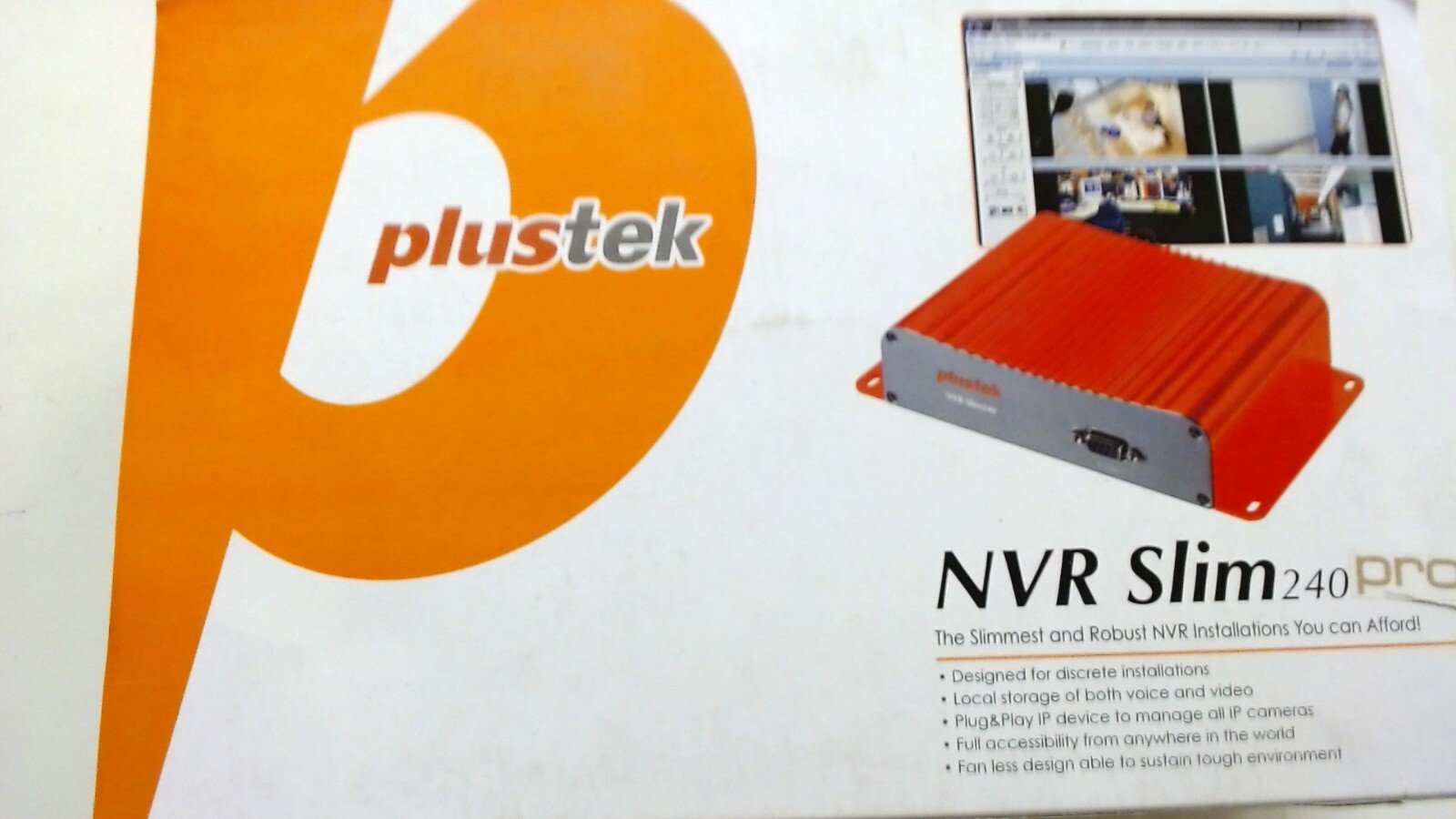 Plustek NVR Slim240Pro 4 Channel NVR