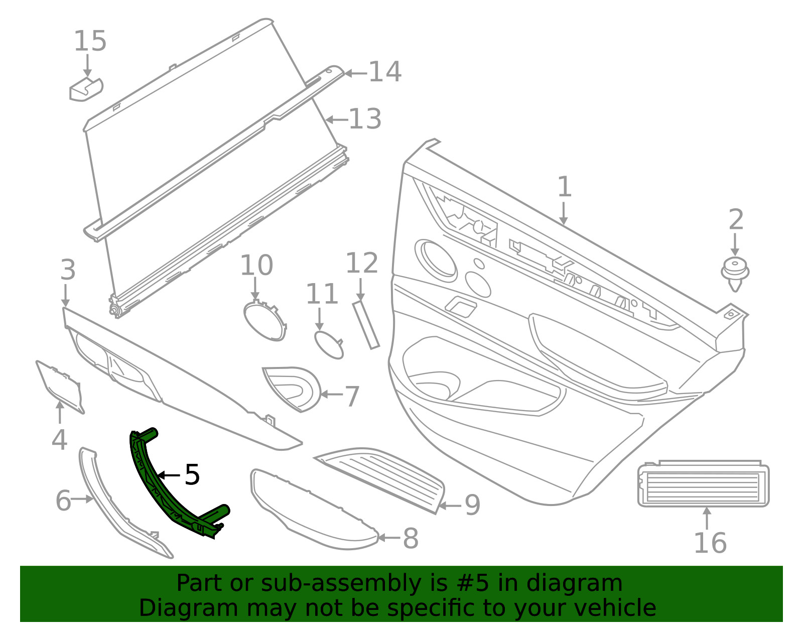 Genuine BMW Pull Handle 51-41-7-292-243