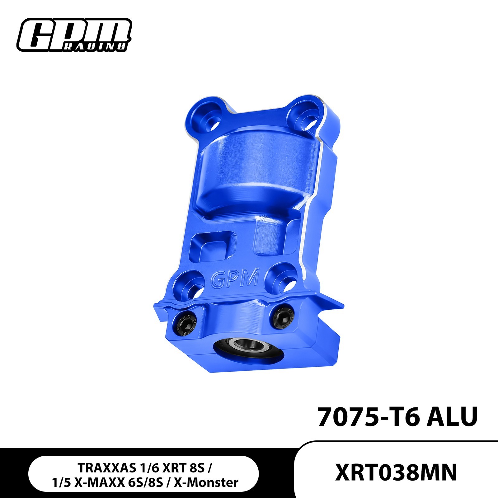 GPM 7075 Alloy Rear Gear Cover TRAXXAS 1/6 XRT 8S X-MAXX Ultimate X-Monster 7787