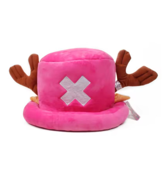 One Piece Chopper Pink Plush Hat – Tony Tony Anime Cosplay Soft Fleece Cap