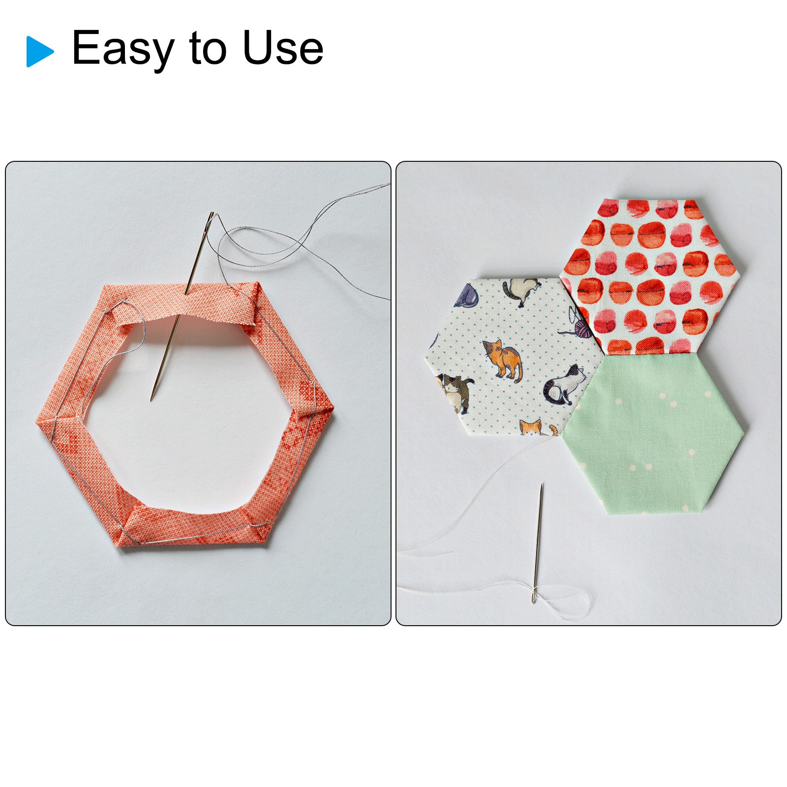 100 Count English Paper Piecing Shell Shapes for Sewing