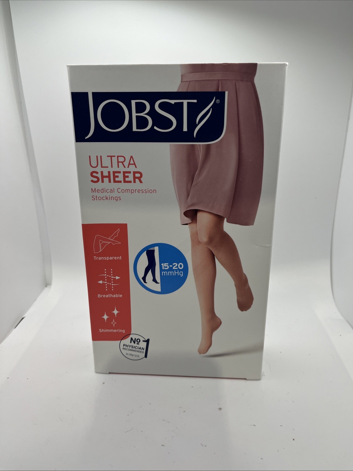 Jobst Ultrasheer Compression Pantyhose 15-20mmHg Waist CT Sz Large Midnight Navy