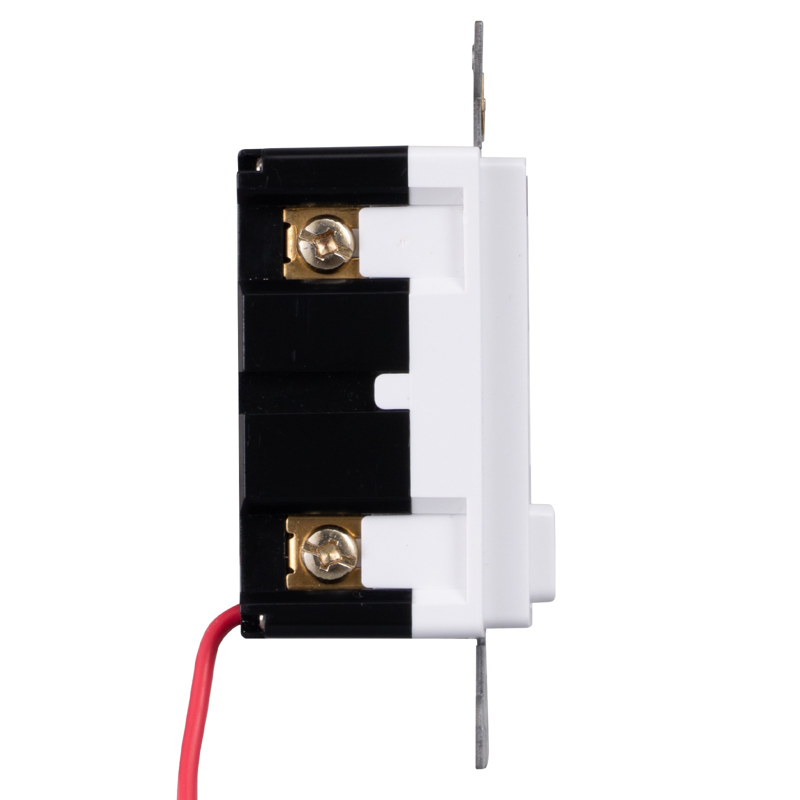 2 Pack GFCI Switch Outlet Combo 15A Self-Test LED Indicator Tamper Weather White