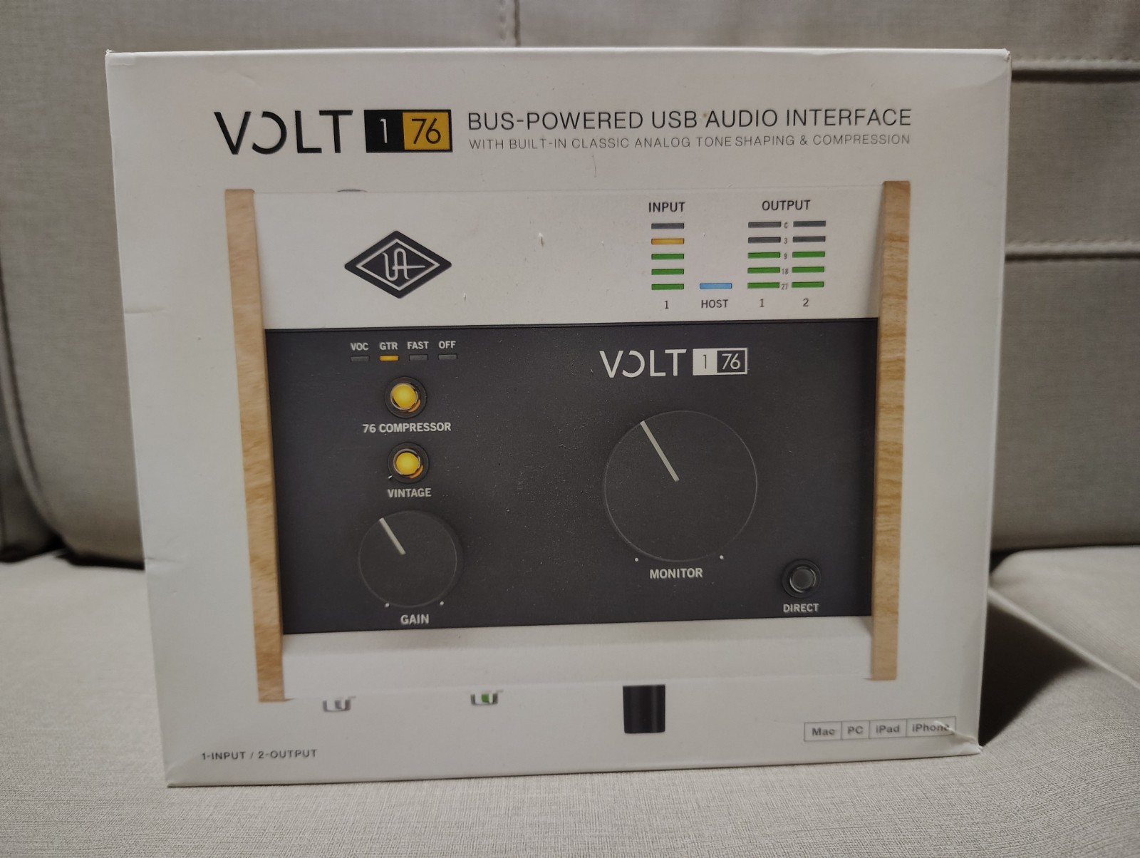 Universal Audio Volt 176 USB Audio Interface – Tested – Original Box – USB cable
