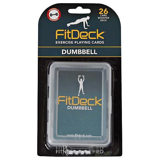 FITDECK Dumbbells 26 Exercise Playing Cards Home Gym Cross Training Bulk 01229