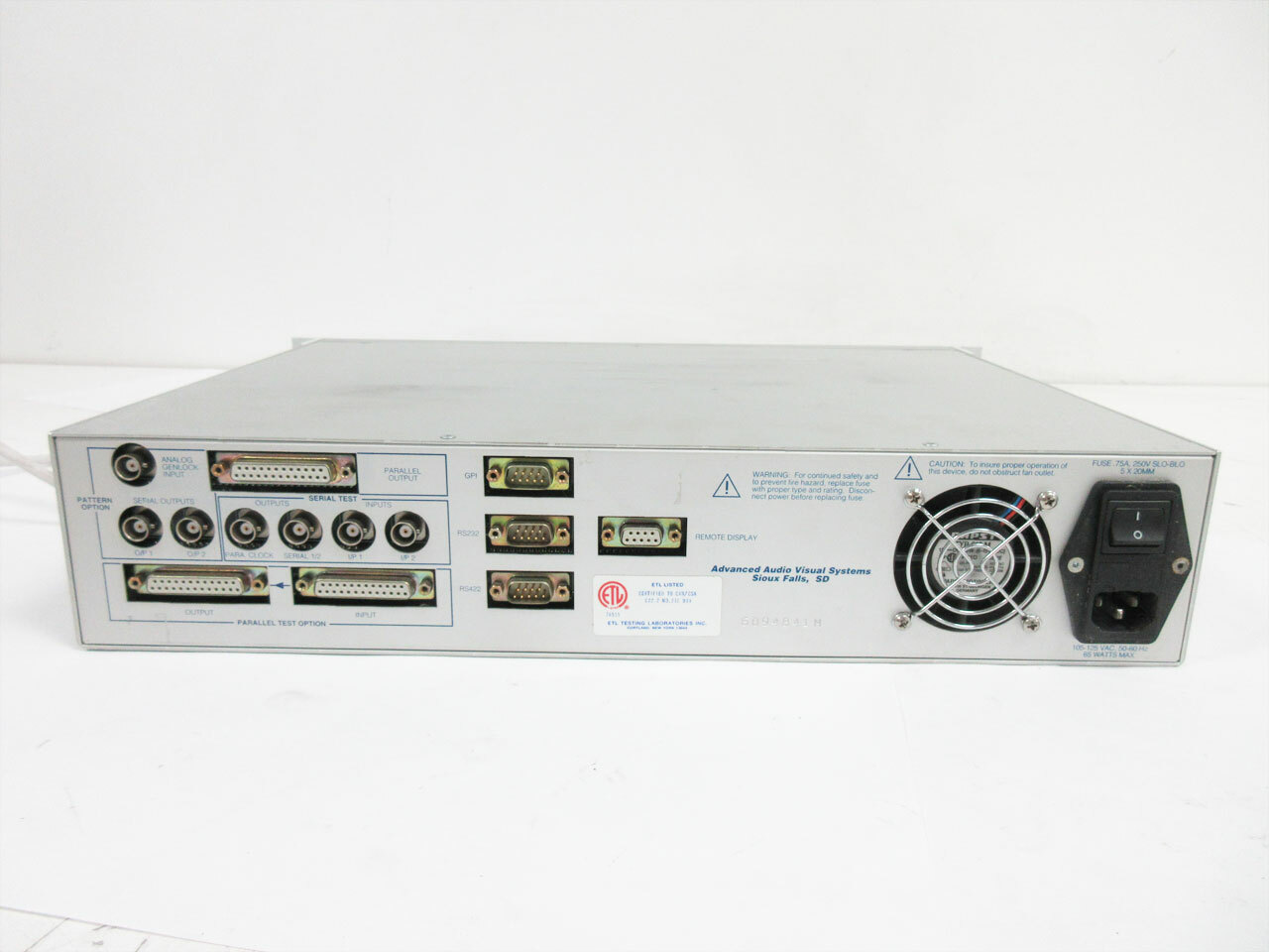 SENCORE AAVS S310 DIGITAL VIDEO ANALYSER