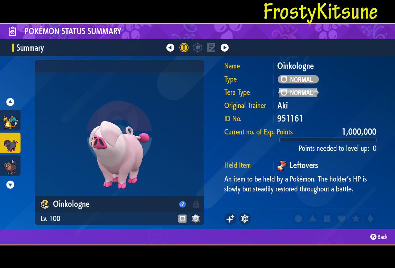6IV Oinkologne Shiny & Non-Shiny (Choice of Gender) Pokemon Scarlet & Violet