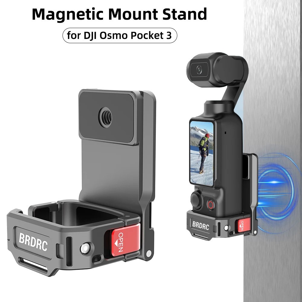 BRDRC Multi-Functional Magnetic Mount Bracket Stand for DJI Osmo Pocket 3