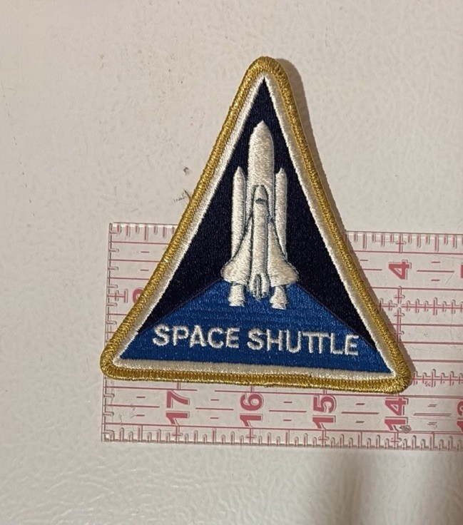 Vintage NASA Space Shuttle Triangle Embroidered Patch, New In Package