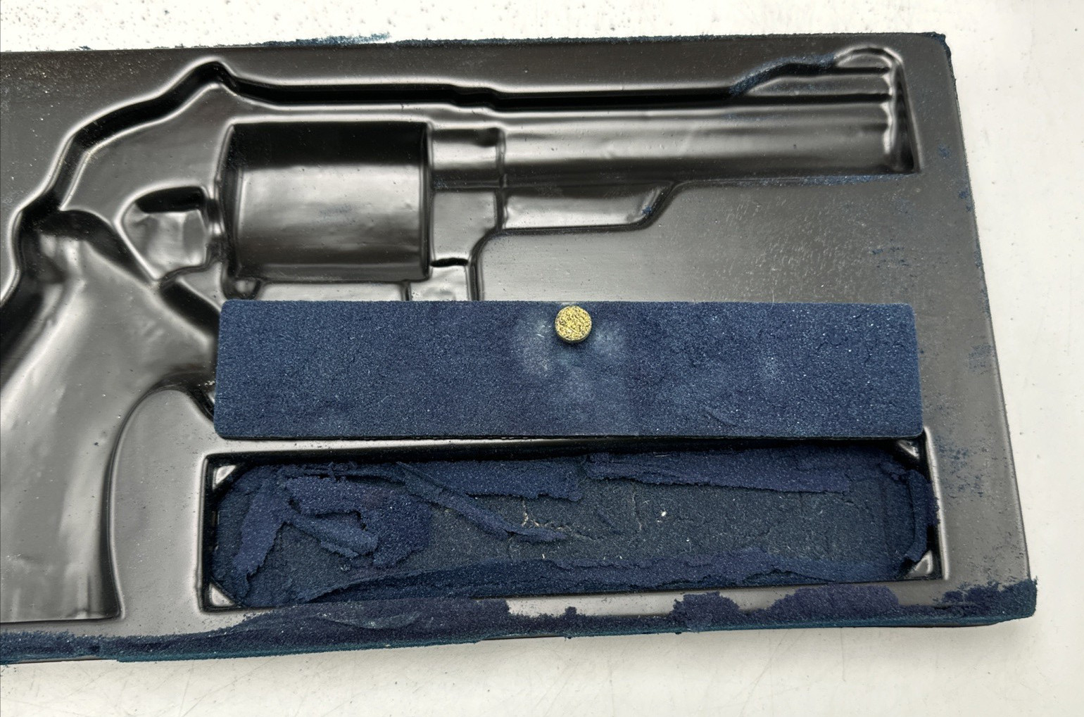 ORIGINAL S&W N-FRAME MAHOGANY PRESENTATION CASE 6" BARREL W/ DRAWER & INSERT
