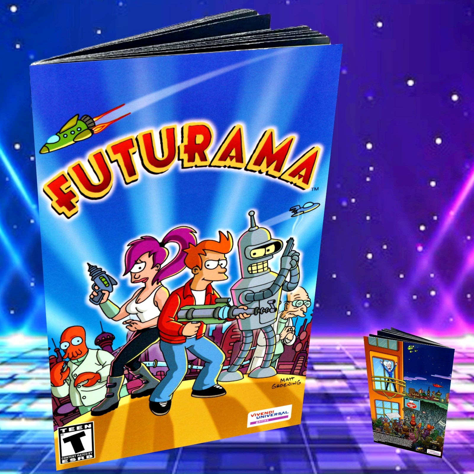 Replacement Manual for - Futurama  - Sony PS2 Instruction Booklet
