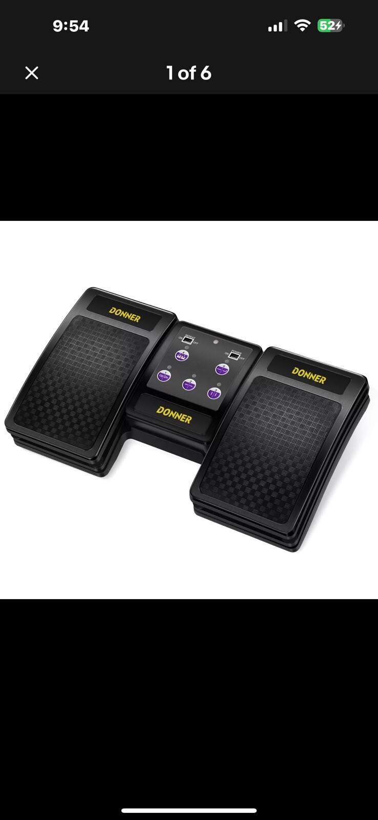 Donner Hands Free Page Turner Pedal Music for Mac PC, iPad or Android Tablet