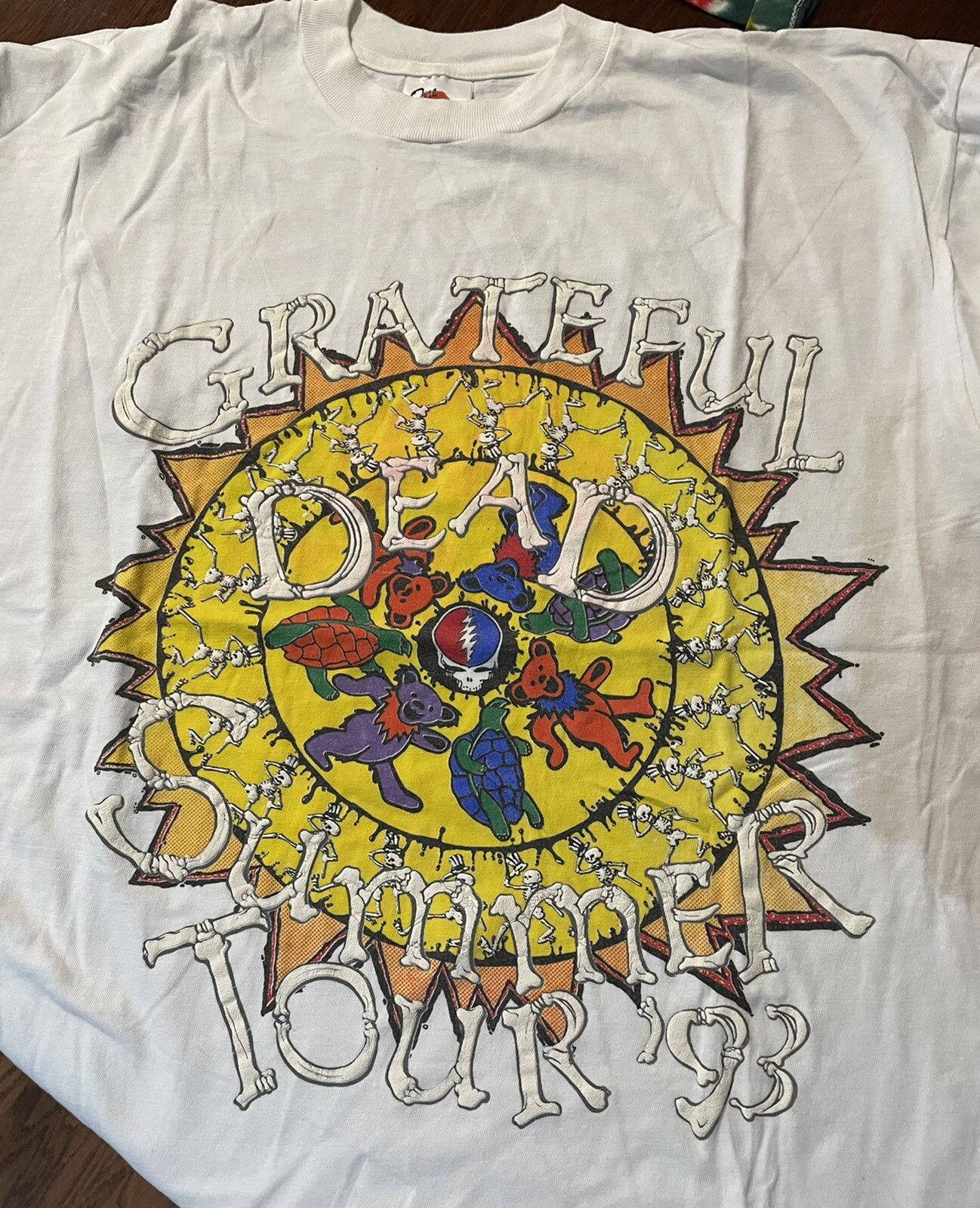 Grateful Dead Shirt T Shirt Vintage 1993 Summer Tour Dancing Bears Drumming XL