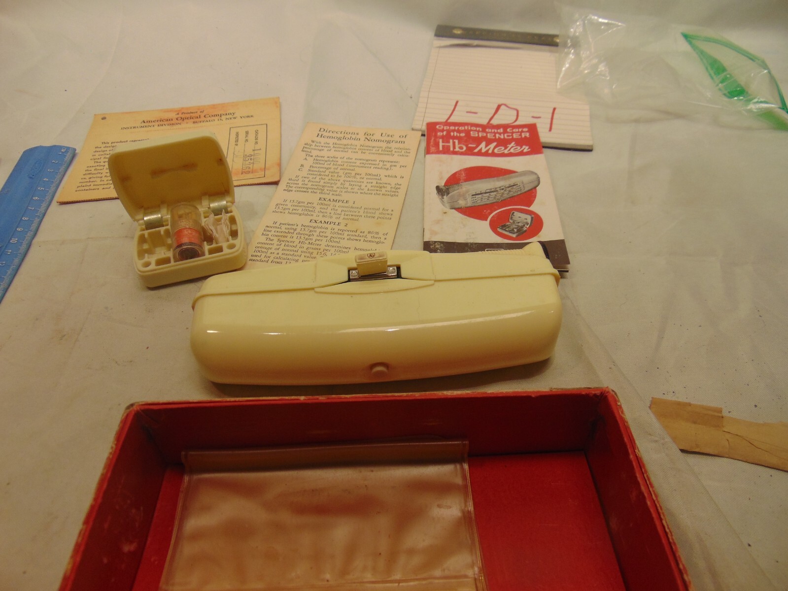 SPENCER AMERICAN OPTICAL HEMOGLOBIN METER Medical VINTAGE NO POWER CORD
