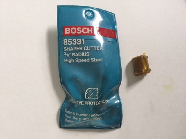 Bosch 85331 Shaper Cuter 3/8" Radius High Speed Steel - USA Made
