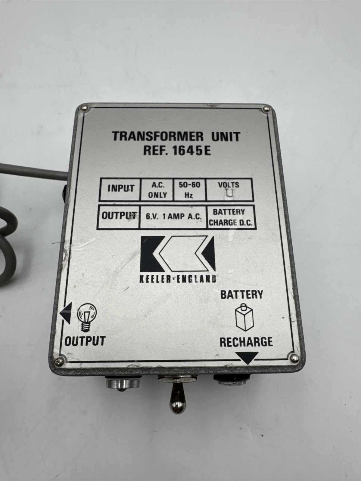 Vintage Keeler England Transformer Unit Ref. 1645E