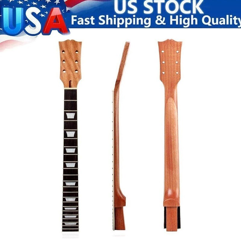 22 Frets Mahogany Guitar Neck Rosewood Fingerboard Nitro for DIY Gibson Les Paul