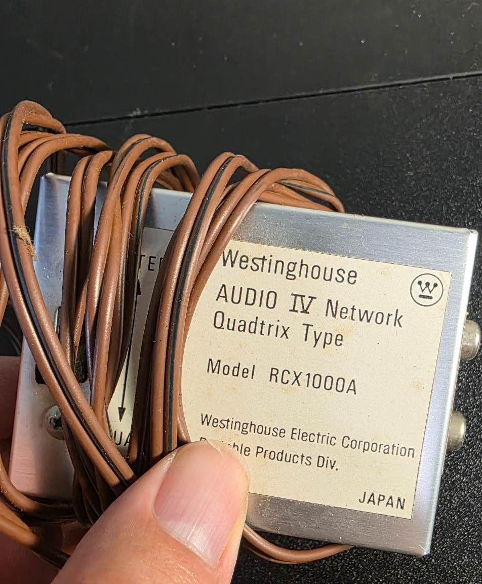 Westinghouse Audio IV Network Quadrix Type RCX1000A Vintage Quadraphonic Matrix