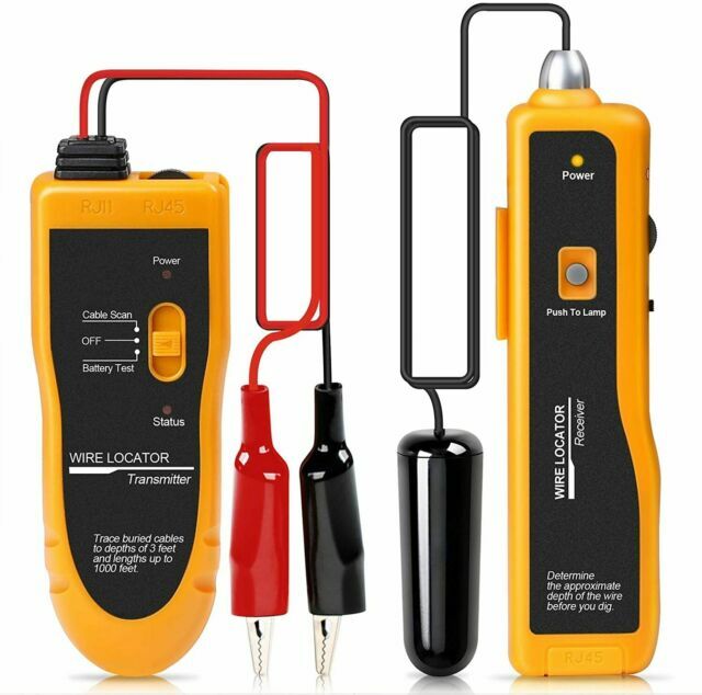 Underground Cable Wire Locator Tracker Pet Fence Wire Lan Tester With Earphone