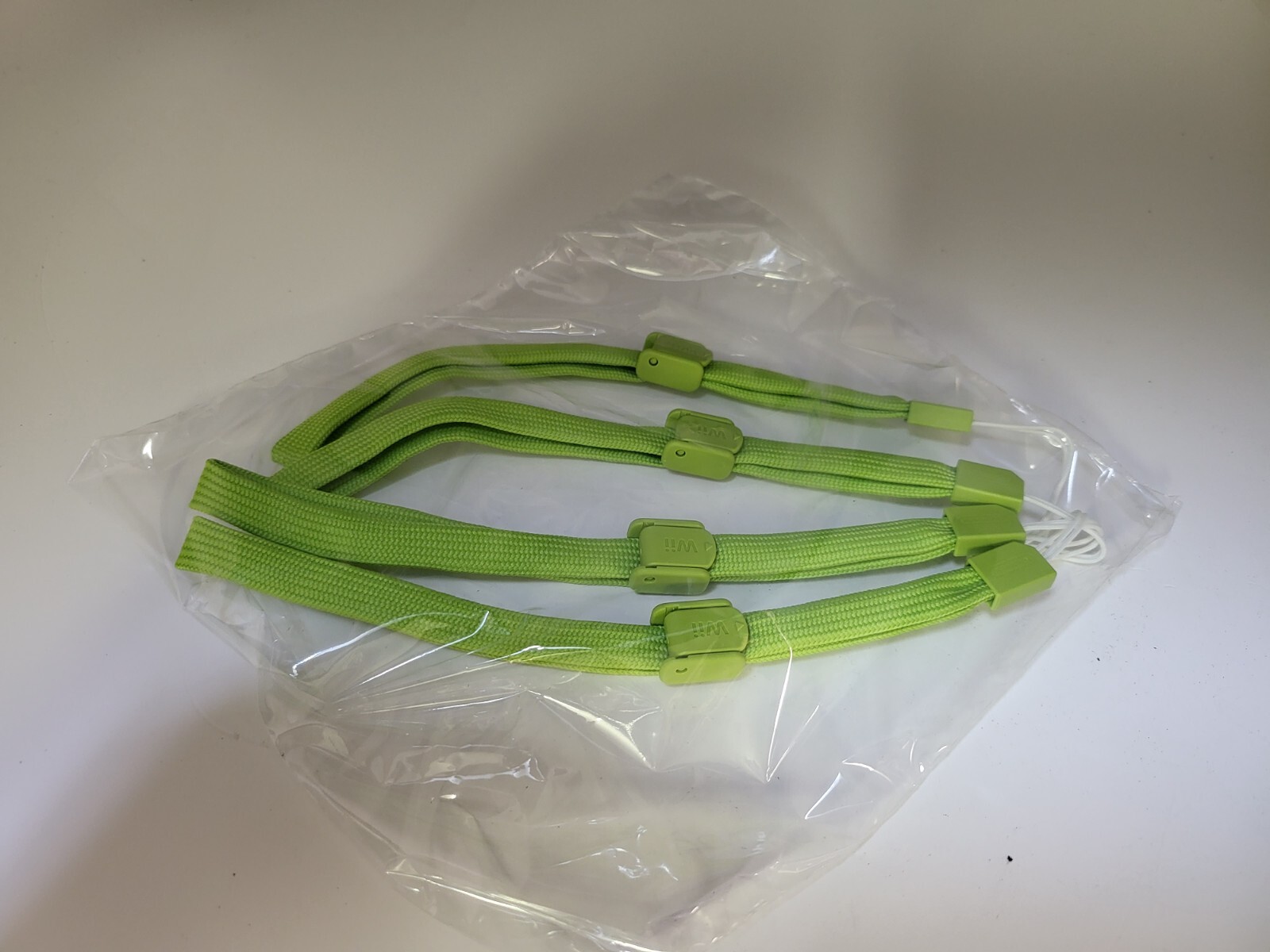 FOUR (4) NEW Green Authentic Original OEM Nintendo Wii Remote Wrist Straps
