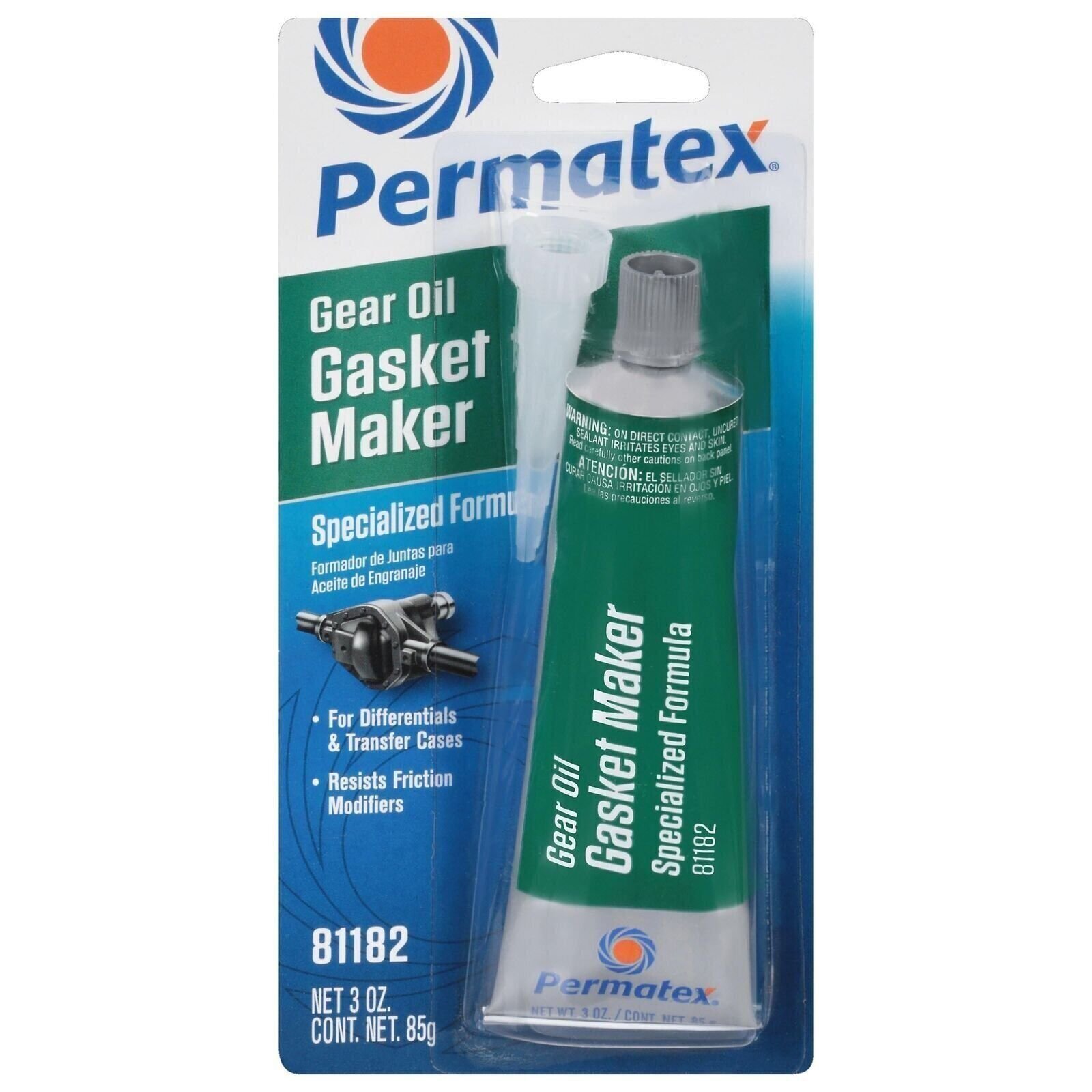 Permatex 81182 Gear Oil RTV Gasket Maker, 3 oz (Packaging May Vary)
