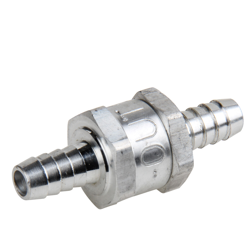 3/8" Fuel Check Valve One Way Inline Non Return Diesel Gasoline Silver 10mm