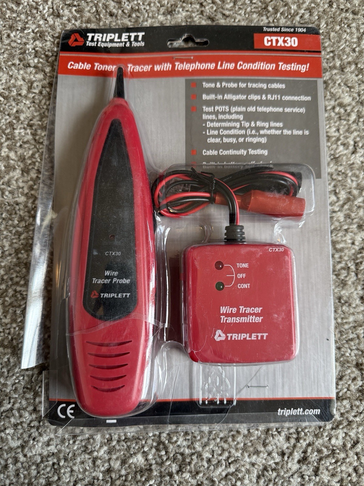 Triplett CTX30 Tone and Probe Kit NEW