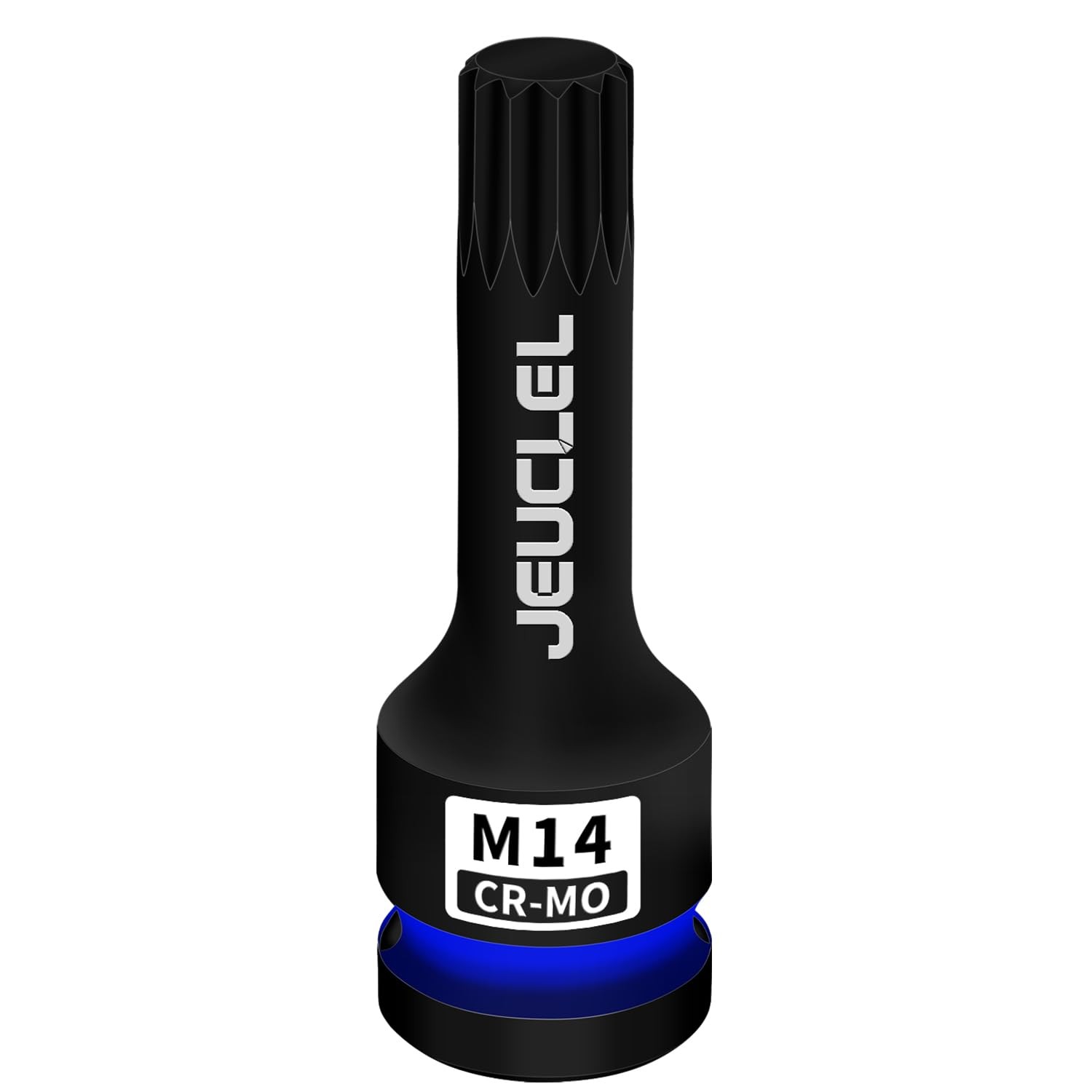 JEUCLEL M14 Triple Square Impact Spline Bit Socket, 14mm 1/2" Drive Socket