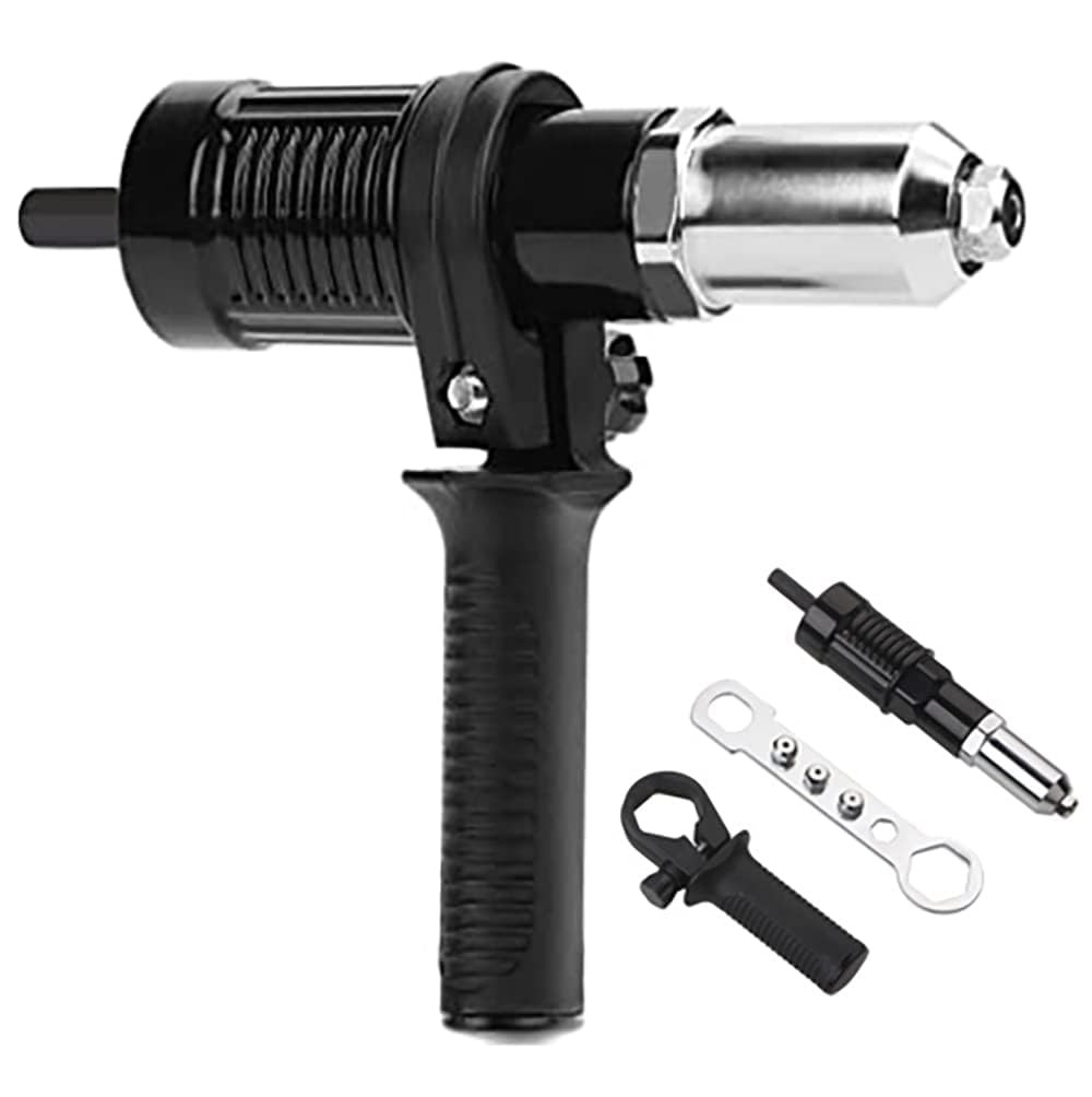 Rivet Gun Adapter Kit,Electric Power Drill Rivet Attachment,Easy Processing