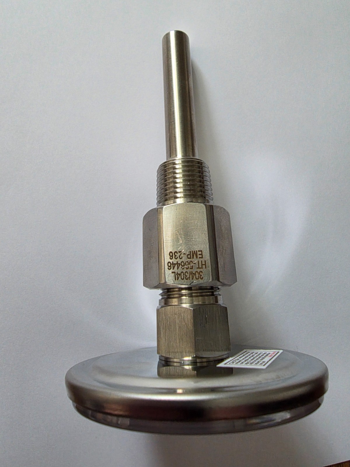 TRERICE B8310202 Bi-Metal Thermometer 3.0”, -40/160F, With 3/4" 304SS Well incld